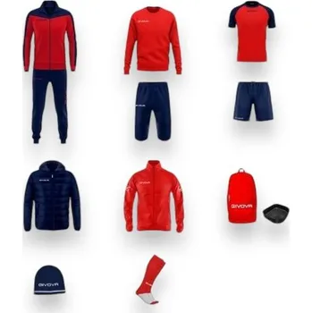 GIVOVA BOX ROMA, barva 1204 červená - tmavě modrá, velikost XL