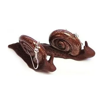 Náušnice Fimos Náušnice Fimo - šnečci S1015