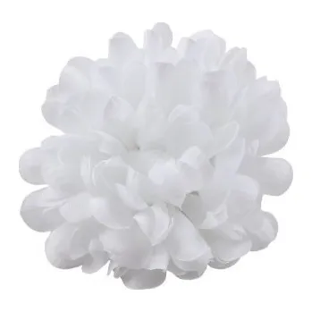 Zahradní dekorace Chryzantéma hlava 9 cm, bílá