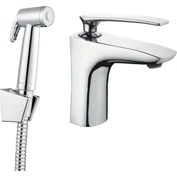 Vodovodní baterie Baterie AERO-17 umyvadlová stojánková s bidetovou sprškou chrom AERO-17 OLBAAER17