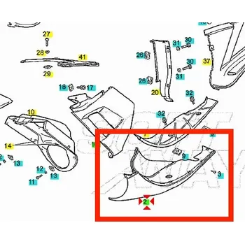 Piaggio Spodní plast GP1 00G01505281