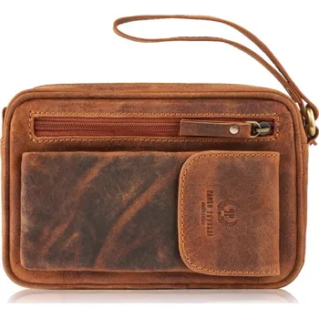 Kabelka Paolo Peruzzi Kožená pánská taška etue PAOLO PERUZZI; vintage hnědá