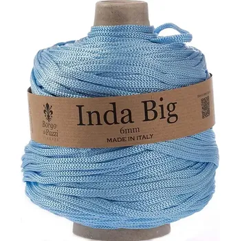 Příze Borgo de Pazzi Inda Big 29 Světle modrá (Špagátová příze Inda Big Světle modrá)