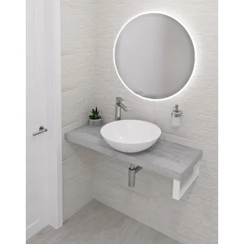 Deska pod umyvadlo AVICE deska 80x36cm, dub starobílý AV0865