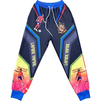 Numberoplus Dětské fotbalové tepláky s potiskem Španělsko - Lamine Yamal 19 Velikost: 6-let.(vel.110)