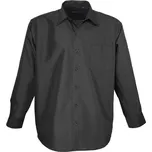 LAVECCHIA košile pánská HLA1314-01 nadměrná velikost černá 6XL