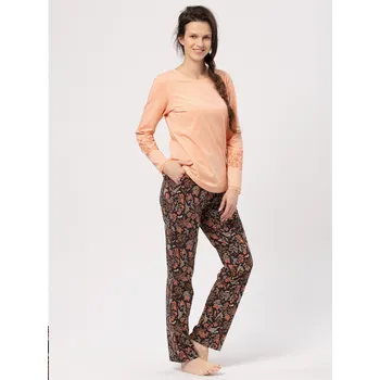 Pánské pyžamo Pyžamo Key LNS 785 B24 long/r S-XL dámské lososově modrá L