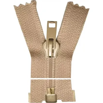 Zip Spirálový zip, dělitelný - 70cm - béžový - Koh-i-noor - BALENÍ 10 ks