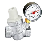 REGULÁTOR TLAKU 3/4" S MANOMETREM 0-10 BAR CALEFFI 56533234 (CALEFFI 56533234)