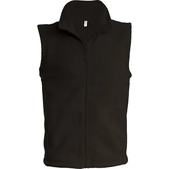 Kariban pánská Fleecová vesta Luca Čokoládová XXL