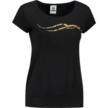 Dámské tričko Dámské triko ALTISPORT CARRYOVER ALW001120 ČERNOZLATÁ S