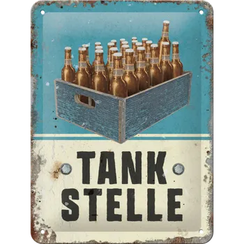 Plechová cedule Postershop Plechová cedule - Tankstelle 20x15 cm