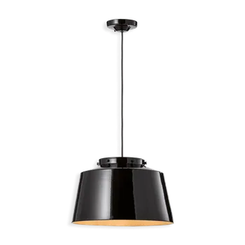 Ferroluce Závěsné vintage svítidlo 50's, Ø 40 cm, 1xE27 Barva: Černá