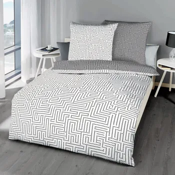 Povlečení Kaeppel | Makosaténové povlečení Password graphit, 140x220, 70x90