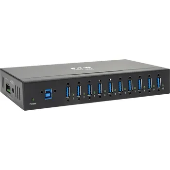 USB hub EATON Rozbočovač 10x USB 3, průmyslový, odolnost ESD 20kV, kovové pouzdro, možnost montáže U360-010-IND
