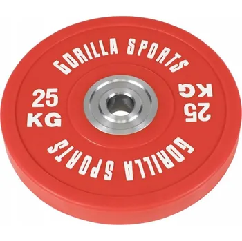 Závaží Gorilla Sports 25 kg s potahem/pogumováním