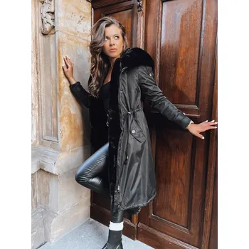 Dámská bunda Černá vyteplená parka HARPERSOFT TY3688 Velikost: S