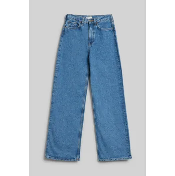 Dívčí kalhoty DŽÍNY GANT WIDE FIT JEANS MID BLUE WORN IN