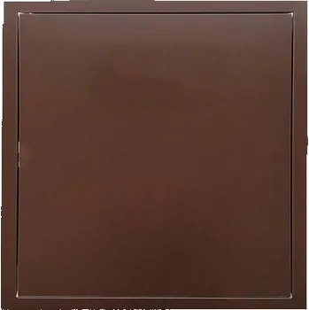 Revizní dvířka Revizní dvířka, Lakovaný pozink, Tlačný zámek - HNĚDÁ 8017 - 600 x 600 mm