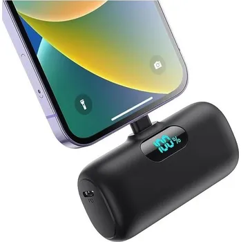 Powerbanka DeTech Mini powerbanka 5000 mAh černá