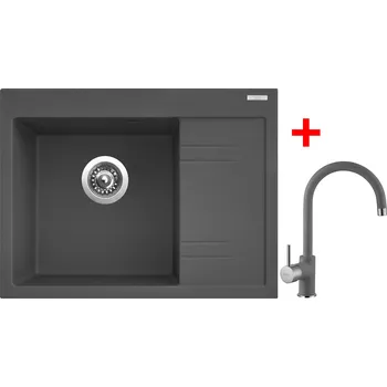 Granitový dřez Akční Sinks RIM 650 L Titanium + VITALIA GR