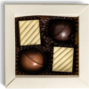 Bonboniéra Karamelovo-nugátová krabička s pralinkami - 4ks