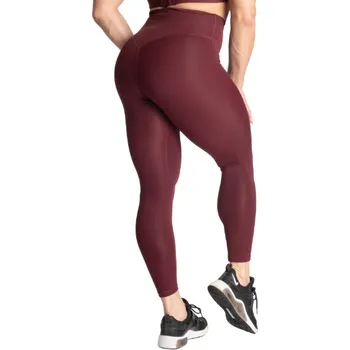 Dámské legíny Better Bodies CORE LEGGINGS V2 MAROON – legíny Better Bodies kaštanové Velikost: M