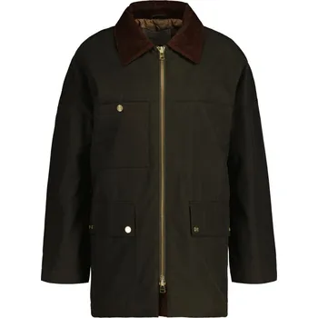 BUNDA GANT WAXED MID LENGTH JACKET DARK CACTUS
