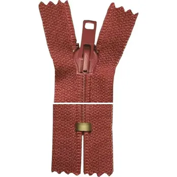 Zip Spirálový zip, nedělitelný - 16cm - vínový - Koh-i-noor - BALENÍ 10 ks