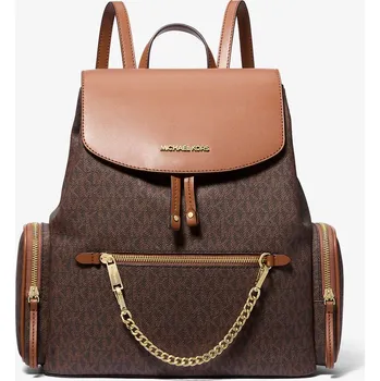 MICHAEL KORS Jet Set Large Logo Backpack hnědý
