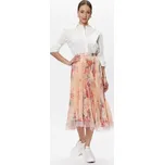 TWINSET Plisovaná sukně 231TP2733 Oranžová Regular Fit 38