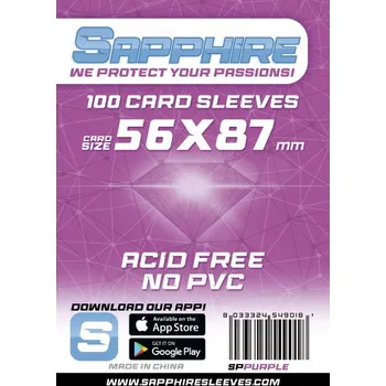 Příslušenství ke karetním hrám Sapphire Purple - 100x Standard American FFG (56x87mm)