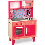 Dřevěná kuchyňka Spicy Cooker Janod červená od 3 let