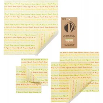 Sáček na potraviny The Vegan Food Wraps opakovaně použitelný obal s rostlinným voskem Large