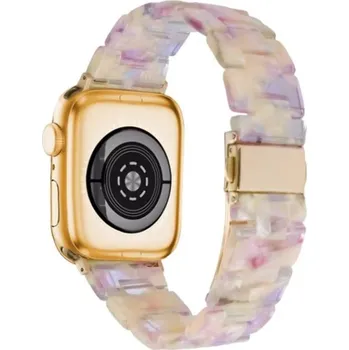 Ostatní příslušenství k chytrým hodinkám eses Řemínek z epoxidové pryskyřice - Vzorovaný zlatý, 42mm, 44mm, 45mm, 49mm