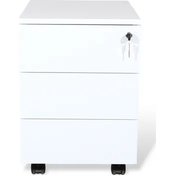 Zásuvkový kontejner MDD Kontejner, MDD, v58,5x41,5x60 bílá/bílá, bez úchytek, tužkovník