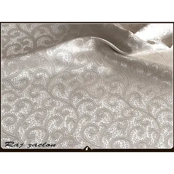 Dekorační látka Gargona krémová - závěs metrážový, šířka 150 cm. (Prvotřídní kvalita !!! Vyšívaná látka !!!)