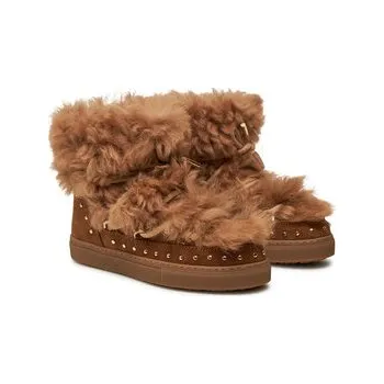 Dámská zimní obuv Inuikii Sněhule Long Curly 75202-051 Hnědá 39