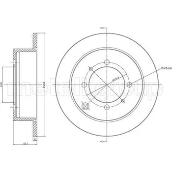 Brzdový kotouč Brzdový kotouč METELLI 23-0651