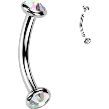 Piercing Šperky4U Piercing do obočí TITAN - TIT1381-AB