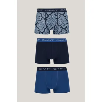 Boxerky SPODNÍ PRÁDLO GANT PAISLEY TRUNK 3-PACK EVENING BLUE