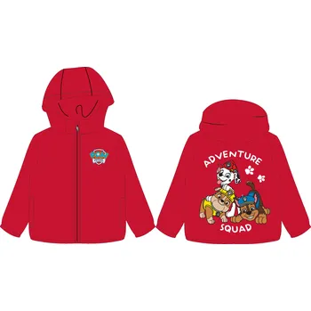 Chlapecká bunda Eplusm Chlapecká bunda TLAPKOVÁ PATROLA s fleece podšítím červená Barva: Červená, Velikost: 98/104