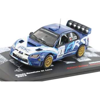 autíčko DeAgostini Subaru Impreza #3 Kubica / Manfredi Ronda Gomitolo Di Lana 2012 1:43 - Rallye automobily polský časopis s modelem #27 Subaru Impreza No. 3 - kovový model auta