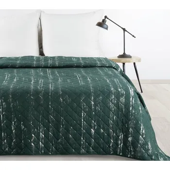 Přehoz na lůžko Sametový přehoz na postel BLINK 1 v tmavě zelené barvě Rozměr přehozu (šířka x délka): 170x210cm