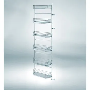 KESSEBÖHMER Rám na dveře TANDEM Side + koše - Arena classic chrom/bílá Výška rámu (mm): 600, Šířka rámu (mm): 500