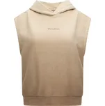 MIKINA WOOLRICH DIP DYE SLEEVELESS HOODIE LIGHT OAK