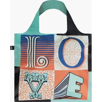 Nákupní taška Skládací nákupní taška LOQI MARTINA FLOR Love