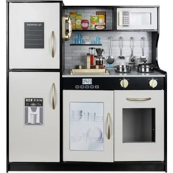 Dětská kuchyňka Kruzzel 22116 černá/zlatá