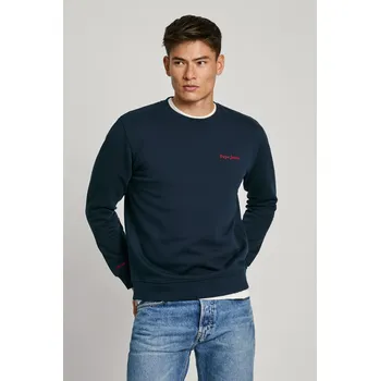 Pánská mikina Pepe Jeans Pánská mikina AXEL CREW Barva: modrá, Velikost: M