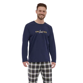 Pánské pyžamo Pánské dlouhé pyžamo Cornette 124/269 Unlimited XL Modrá
